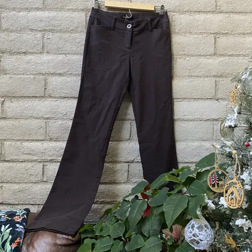 28W/32L Chocolate Brown Flare Office Siren Pants