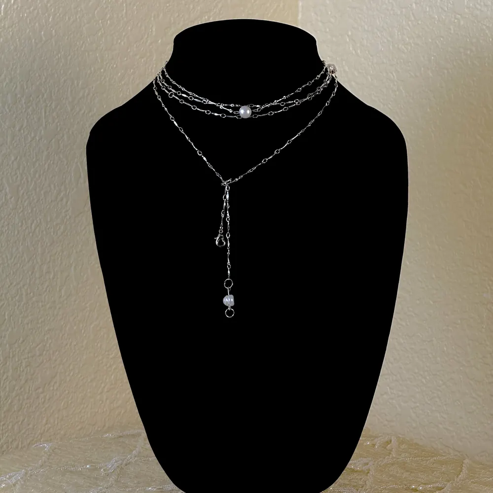 Carrie's Monsoon Pearl Sprinkle Wrap Necklace Chain by Angelmade, Tucson