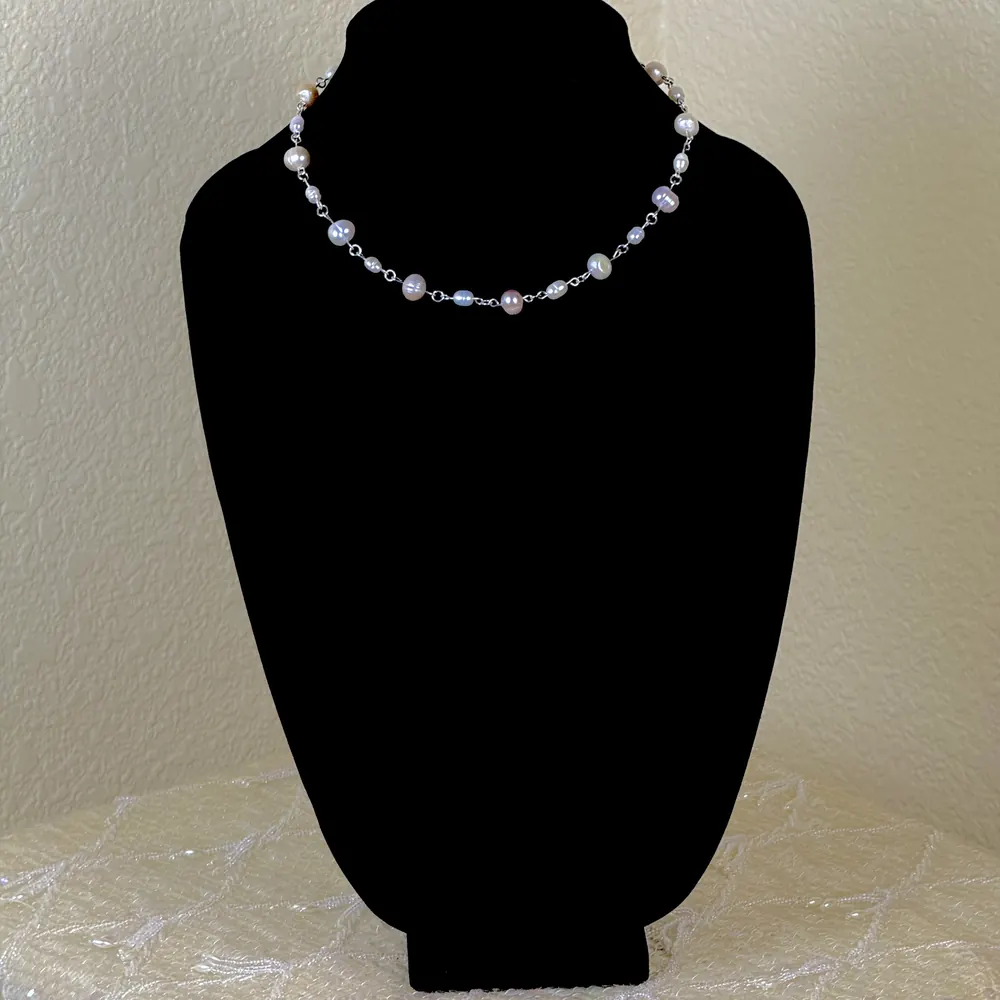 Charlotte's Moonlit Freshwater Pearl Strand Necklace by Angelmade, Tucson