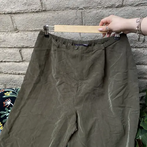 L Women's Suede Style Trouser Pants