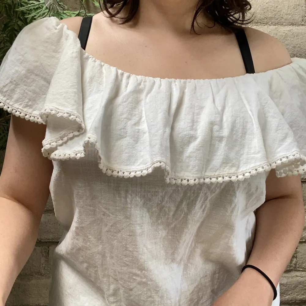 M/L Faded Glory White Princess Boho Blouse, photo 1 of 4