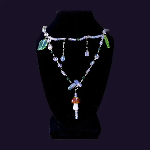 Magic Mushroom Fairy Necklace Set