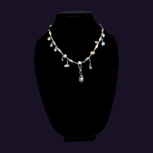 Mermaid Dowry Charm Mermaid Blessings Necklace