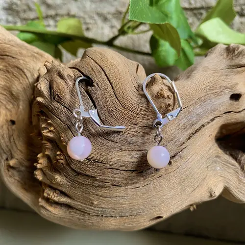 Mother of Pearl Simple Mermaid Blessing Earrings