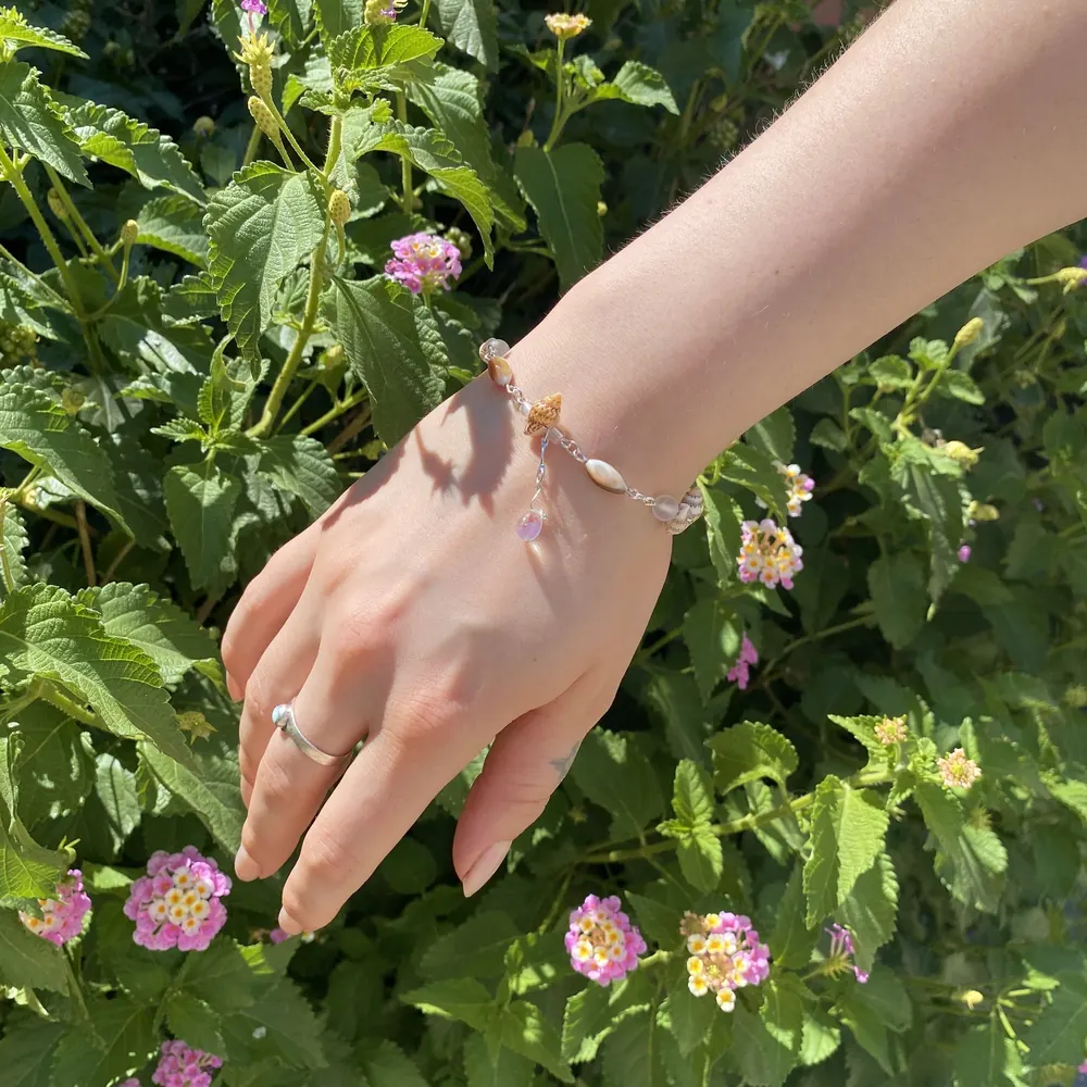 Seashell Drippy Mermaid Blessings Bracelet, photo 1 of 9