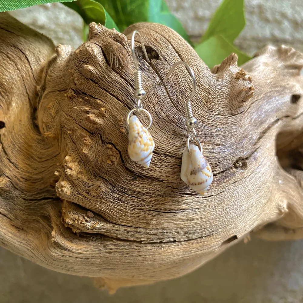 Seashell Simple Mermaid Blessing Earrings, photo 1 of 10