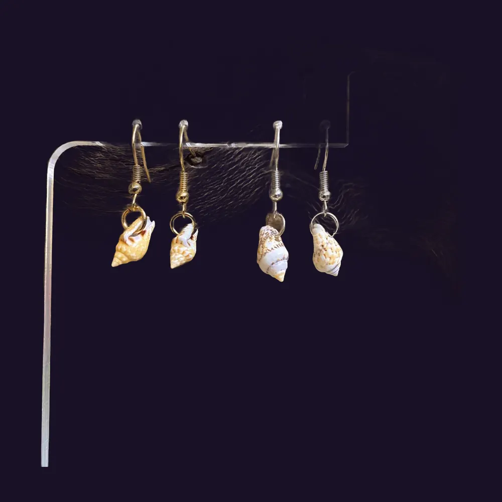 Seashell Simple Mermaid Blessing Earrings, photo 1 of 11