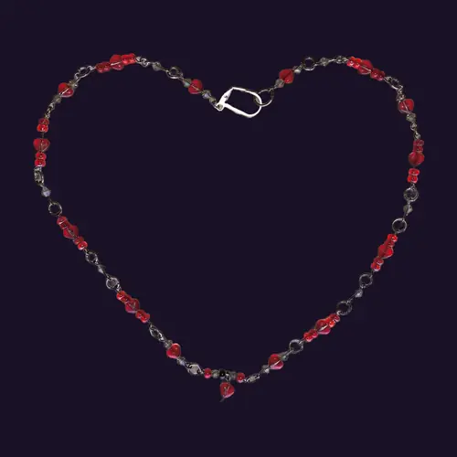Sweetest Red Heart Beaded Bracelet