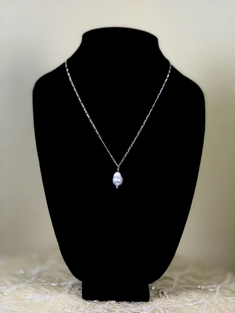 The Everyday Pearl Stack Baroque Pearl Necklace, photo 1 of 7